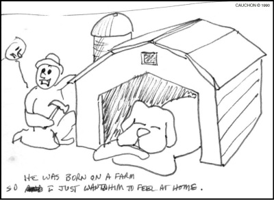 204b. Farm Dog House (sketch)(28Oct1990)